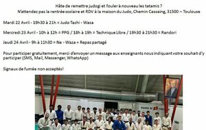 Stage Sportif Judo et PPG