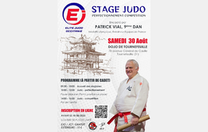 Stage perfectionnement compétition - Judokas nés en 2012 et avant (ceinture bleue minimum)