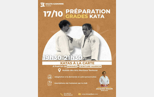 Stage préparation grade UV1 (Katas)