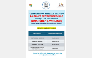 Rencontre Amicale TOURNEFEUILLE - Judokas nés en 2019 et avant