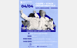 Stage et coupe katas benjamins et minimes