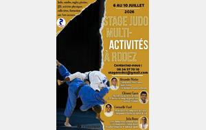 Stage multi-activités - Judokas nés entre 2015 et 2011