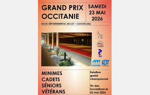 GRAND PRIX LABEL OCCITANIE CAHORS MINIMES / CADETS / JUNIORS / SENIORS / VETERANS