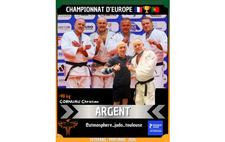 Vice Champion d'Europe Vétérans : Bravo Christian
